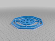 Symmetrical Keychain Accessory 3D Printer Model