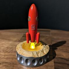 Blast Off! The Electric Tea Light Rocket 3D Printer Model