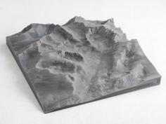 Sequoia And King’s Canyon Park Maps 3D Printer Model