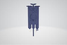 Space Marine Banner: Ultramarines 3D Printer Model