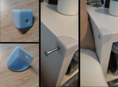 Ikea KALLAX Corner Protection ( No Glue ) 3D Printer Model