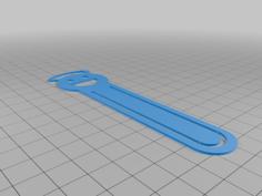 Easy Bookmark (test) Smiley Face 3D Printer Model