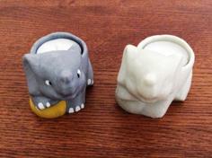 Elephant Tea Light 3D Printer Model