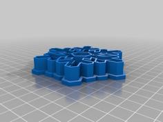 Snowflake Cookie Cutter 3D Printer Model