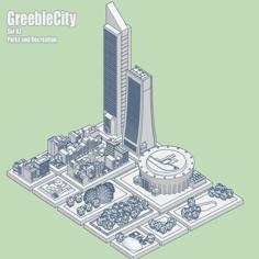 GreebleCity Set 02: Parks And Recreation 3D Printer Model