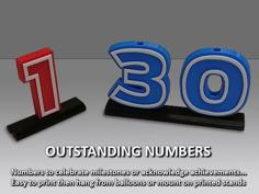 Outstanding Numbers 3D Printer Model