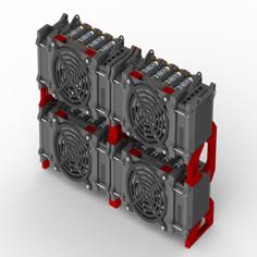 RPi 1, 2, 3 & 4 Modular Cases And Cluster 3D Printer Model