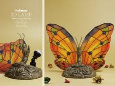 Tiffany Butterfly Lamp 3D Printer Model