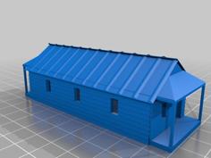 N-Scale Shotgun House 3D Printer Model