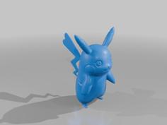 Female Pikachu Highpoly 3D Printer Model