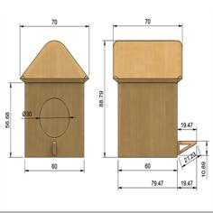 Vogelhaus / Bird House Without Support 3D Printer Model