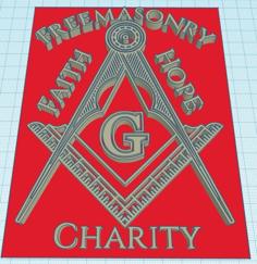 Freemasonry, Faith, Hope, Charity 3D Printer Model