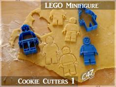 Lego Minifigure Cookie Cutters Set 1 3D Printer Model