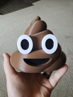 Poop Emoji Container Multi-color / Multi-Part 3D Printer Model