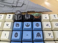 The Mandalorian Keycap 3D Printer Model