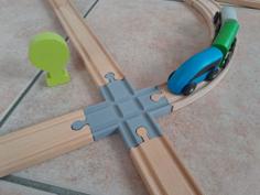 Train Track Crossing 3D Printer Model