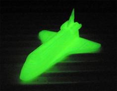 Printable Glowing In The Dark Space Shuttle 3D Printer Model