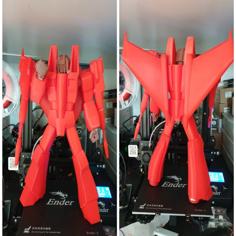 Starscream Transformers Devastation (separated For Easier Printing) 3D Printer Model