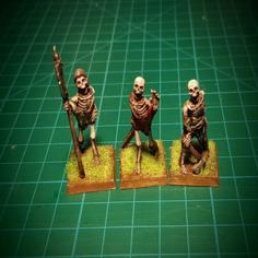 Skeletons! 28mm (No Supports Needed) 3D Printer Model