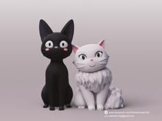 Jiji & Lily (Kiki’s Delivery Service) 3D Printer Model