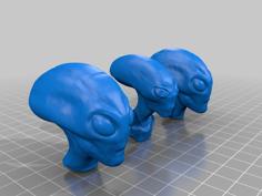 Alien Heads 3D Printer Model