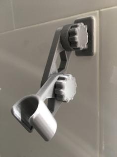 Articulating Hand Shower Wall Mount 3D Printer Model