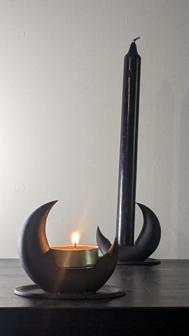 Moon Tall Light & Tea Light Candle Holder 3D Printer Model