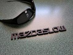 Mazdaslow Badge 3D Printer Model