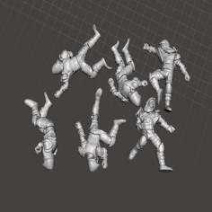 Dead Bandits/Rangers D&D Casualty Markers (With And Without Bases) 3D Printer Model