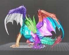 MHW: Red Dragon – Safi Jiiva By PittRBM Sectioned For Resin Printing 3D Printer Model