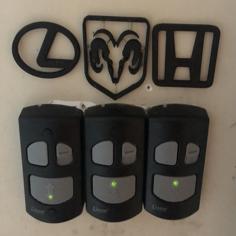 Honda, Ram, And Lexus – Logos For Garage Door Buttons 3D Printer Model