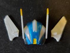 Replacement Ear Fins For Rockman X Falcon Armor 3D Printer Model