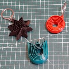 Fidget Keychain 3D Printer Model