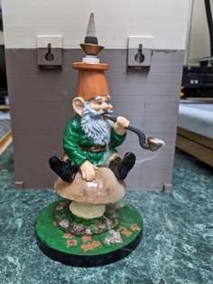 Gerome The Smoking Gnome, Incense Burner 3D Printer Model