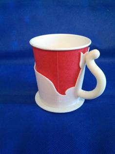 (V2)Cat Type 7 Oz Paper Cup Holder 3D Printer Model