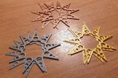 Christmas Star Decoration For Window V1.0 3D Printer Model