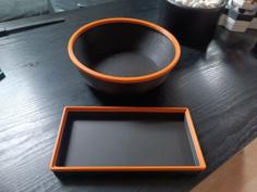 Simplistic Bowl & Boxes 3D Printer Model