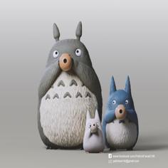 Totoro Family(My Neighbor Totoro) 3D Printer Model