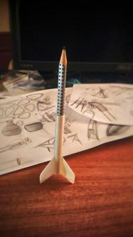 Pencil Rocket 3D Printer Model