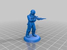 Modern Soldier – Laser Rifle 3D Printer Model