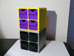 Stackable Cube Drawer Organizer 3D Printer Model