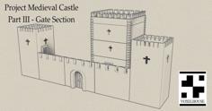 Castle System – Part III – Gate Section 3D Printer Model