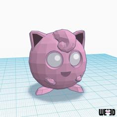 Pokemon – Jigglypuff – Low Poly 3D 3D Printer Model