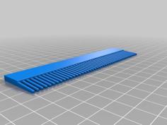 Fine-toothed Hair Comb 3D Printer Model