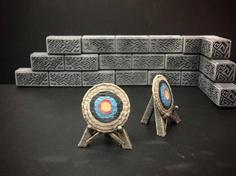 Delving Decor: Archery Target (28mm/Heroic Scale) 3D Printer Model