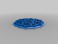 Snowflake Cookie Cutter 3D Printer Model