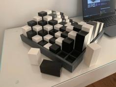 3D CHESS BOARD – CUSTOMIZABLE 3D Printer Model