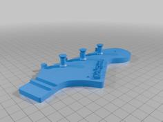 Notetrotter Guitar Key Holder 3D Printer Model