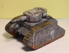 28mm Pugnator Tank – Work In Progress 3D Printer Model