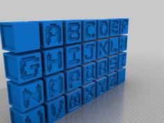 Learn The Alphabet Or Create Words 3D Printer Model